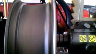 Buckled Alloy Wheel - Before straightening