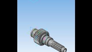 Видеоуроки Компас. 23 Чертеж вала-шестерни