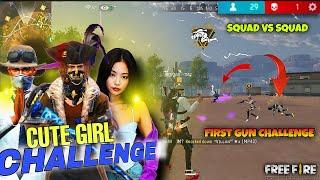 Cute Ladki Ne Dia ajjubhai Ko Challenge | Squad Vs Squad | Gameplay In Grandmaster Lobby| Kalahari