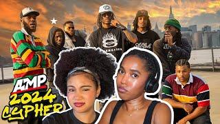 Two girls react to AMP FRESHMAN CYPHER 2024 | Skye x Jade Reaction