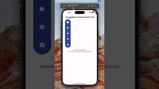 How To Create Draggable & Expandable Floating Action Button Menu in FLUTTER #shorts #flutterapp #ios