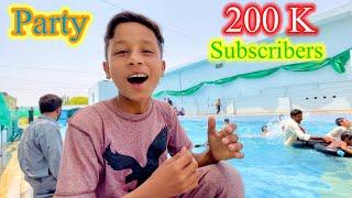 200K Subscribers Party In Swimming Pool  | Dawood Sabir Vlogs