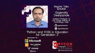 “Python and FOSS in Education for Generation Z” by Gajendra Deshpande – PyCon Indonesia 2020