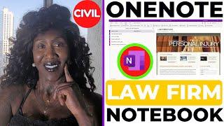 How to Make a OneNote Civil Law Firm Notebook Template