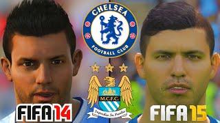 FIFA 15 vs FIFA 14 Spielergesichter : FC Chelsea & Manchester City HD