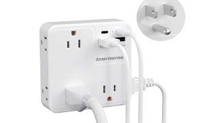 Amerisense Wall Charger with 10 Ports in 4k UHD