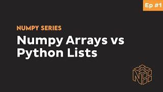 List vs Array Python - Complete Python NumPy Tutorial for Beginners #1 (interactive python notebook)