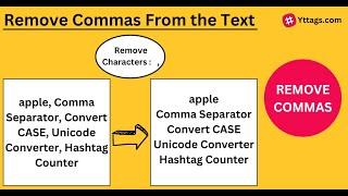 Remove Commas From the Text | How to Remove a Comma from a String?