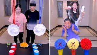 The Most Popular Family Challenge On Tiktok, So Exciting, Give It A Try! # Funnyfamily# PartyGames
