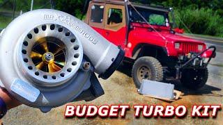 We Turbocharged a Jeep Wrangler as Cheap as Possible in a few Hours!