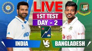 Live India vs Bangladesh | 1st Test, Day 2 | Live Cricket Score & Commentary