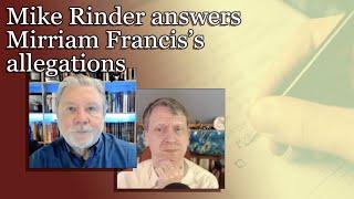 Mike Rinder answers Mirriam Francis's allegations