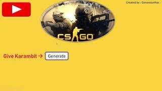 CS GO FREE KARAMBIT GENERATOR!WITH SKINS!