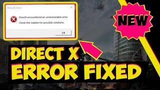 How to fix COD Warzone directx error in Windows 10 - 2021