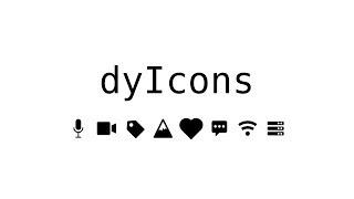 dyIcons - Free icons for your projects - Yusuf Shakeel