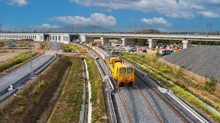 Naples-Bari HS Railway Line |  Cancello - Frasso Telesino Section | track construction in progress