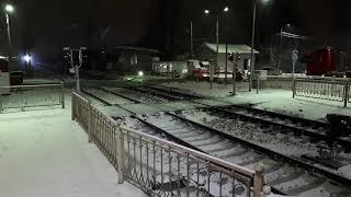 High-speed train Strizh in Russia in Winter 200 Km-h Поезд Стриж