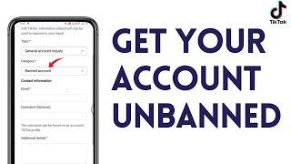 How To Get Your TikTok Account Unbanned (Easy Tutorial 2024)