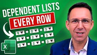 Excel Secrets Revealed: Mastering Dynamic Multi-Dependent Dropdowns on Every Row
