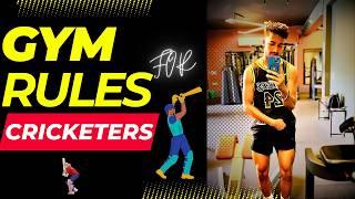 Gym training for Cricketers | GYM DO's & DON"TS for Cricket Players