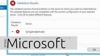 Unable to use Hyper-V platform inside a Virtual Machine