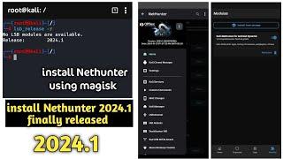 Nethunter 2024.1 Finally released How to install Nethunter 2024.1 install Kali nethunter