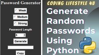 Password Generator  | Python GUI Mini Project | For Beginners From Scratch