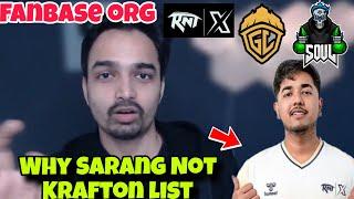 Mazy Reply Why Sarang Not In Krafton List  Top Fanbase Org in india Now