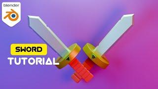 Illustration Sword Tutorial in Blender | FusionArt 3D