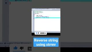 C Program to Print a string in reverse order#shorts | c programming