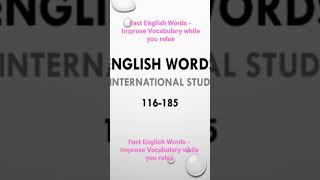 Fast English Words - Improve Vocabulary while you relax