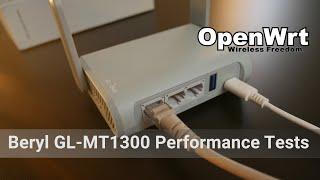 OpenWRT - Beryl GL-MT1300 Performance Test (NAT, Hardware Offloading, Wireguard & OpenVPN)