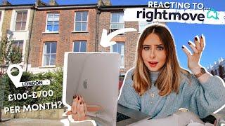 REACTING TO LONDON'S CHEAPEST FLATS TO RENT | Rightmove virtual house hunting property series!