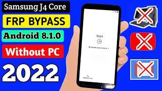 SAMSUNG J4 Core Remove Google Lock (FRP Bypass) Android 8.1, 8.0 WITHOUT PC
