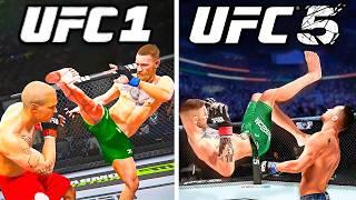 1 Crazy Knockout With McGregor in Every UFC Game