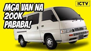 10 Murang Van sa Pilipinas Under 200k | Murang Van for Sale Philippines | Murang van second hand