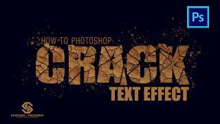 How to Photoshop Crack Text Effect | cracked text effect photoshop | Photoshop 2020