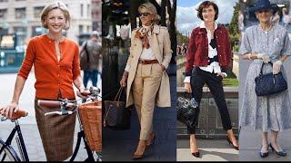 How French Women Dress After 50 | French Fashion | Parisian Women Over 50 Style