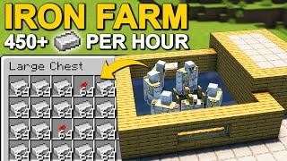 Easy & Efficient Iron Farm in Minecraft 1.20 (Tutorial)