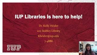 IUP Libraries New Faculty Orientation