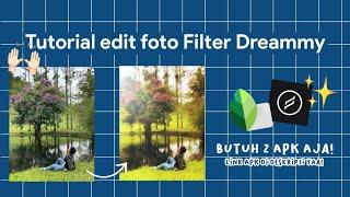 TUTORIAL CARA EDIT FOTO FILTER DREAMMY YANG LAGI VIRAL DI TIKTOK! CUMAN PAKE 2 APK AJA! ‍️