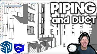 The ULTIMATE GUIDE to Creating Piping and Ductwork in SketchUp!