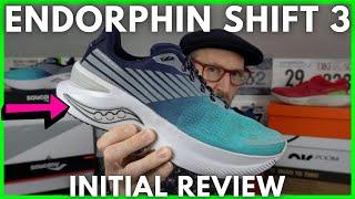 SAUCONY ENDORPHIN SHIFT 3 - INITIAL REVIEW - SPEEDROLL TECHNOLOGY IN A DAILY SHOE - EDDBUD