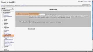 Moodle 2 Administration Appearance settings