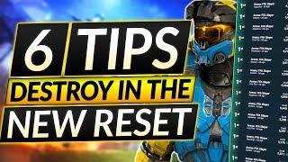 6 BEST TIPS for the NEW RANKED RESET - How to RANK UP FAST - Halo Infinite Guide