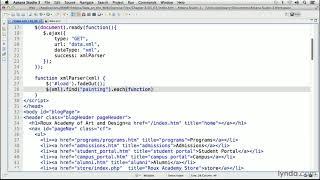 Web Development Tutorial - Retrieving and displaying XML data