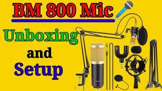 bm 800 mic unboxing । BM-800 Condenser Microphone - Full Review (Unboxing, Setup, Audio Tests)