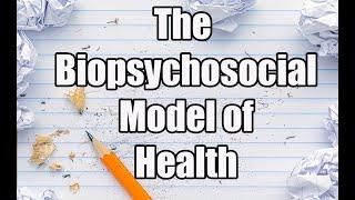 The Biopsychosocial model of health and well being (IB Health Psychology)