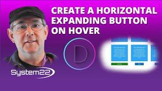 Divi Theme Create A Horizontal Expanding Button On Hover 