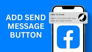 How To Add Send Message Button To Facebook Posts | Facebook Page Message Option On